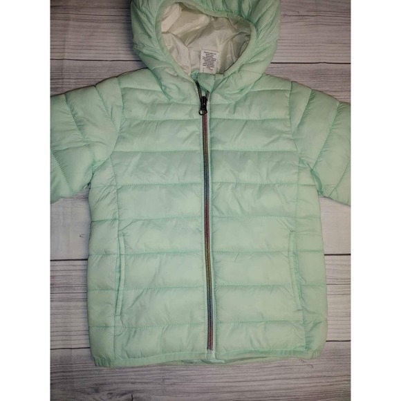 Girls Green Unicorn Jacket Size 2t - Picture 3 of 7